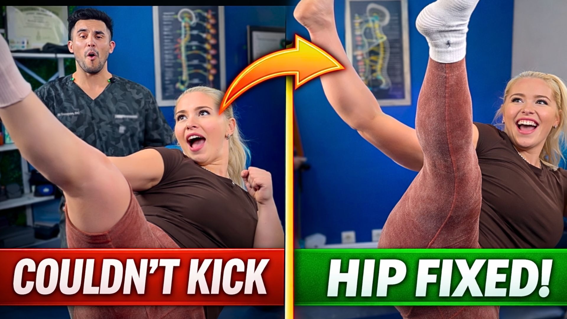 Karate Black Belt Hip Adjustment | Tight Hips Fixed Instantly thumbnail