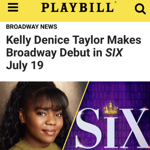 Kelly Denice Taylor Makes Broadway Debut in SIX July 19 thumbnail
