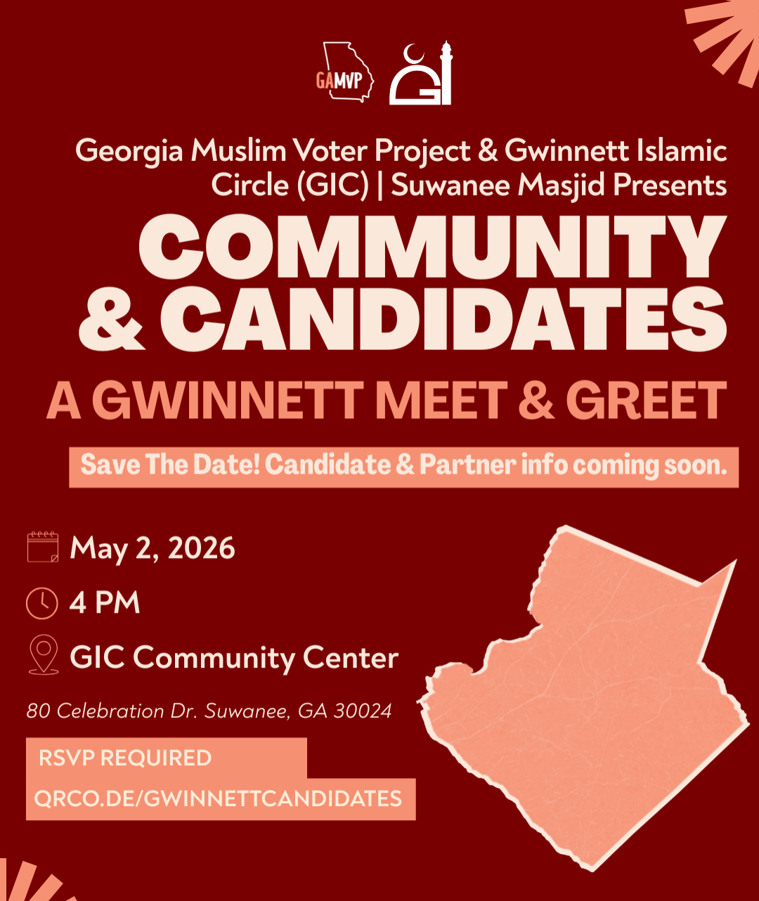 RSVP for Community & Candidates: A Gwinnett Meet & Greet thumbnail