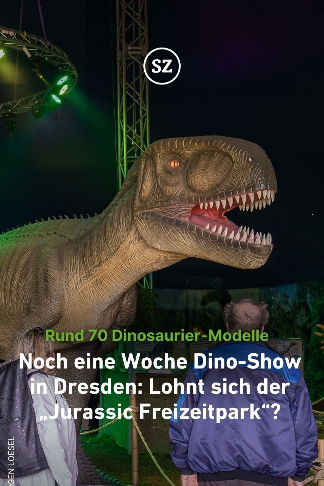 Noch eine Woche Dino-Show in Dresden: Lohnt sich „Jurassic Freizeitpark“? thumbnail