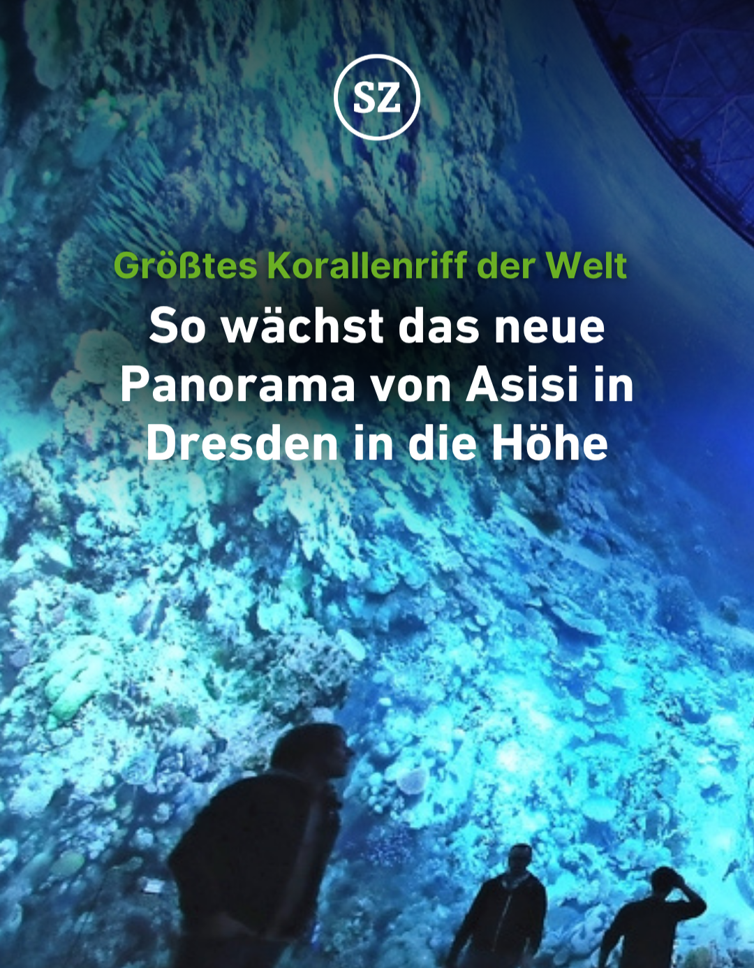 Wie ein gigantischer Vorhang: So wächst das neue Panorama von Asisi in Dresden in die Höhe thumbnail