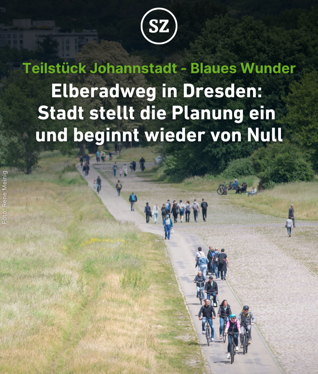 Elberadweg in Dresden: Stadt stellt Planung ein thumbnail