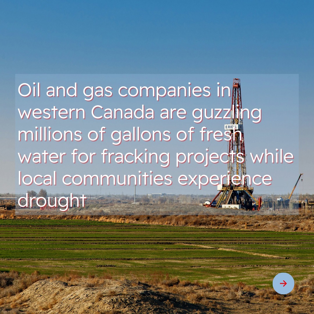 Fracking is B.C.’s biggest climate problem. In 2022 @stand.earth wrote a report on Big Oil's use of freshwater in fracki
