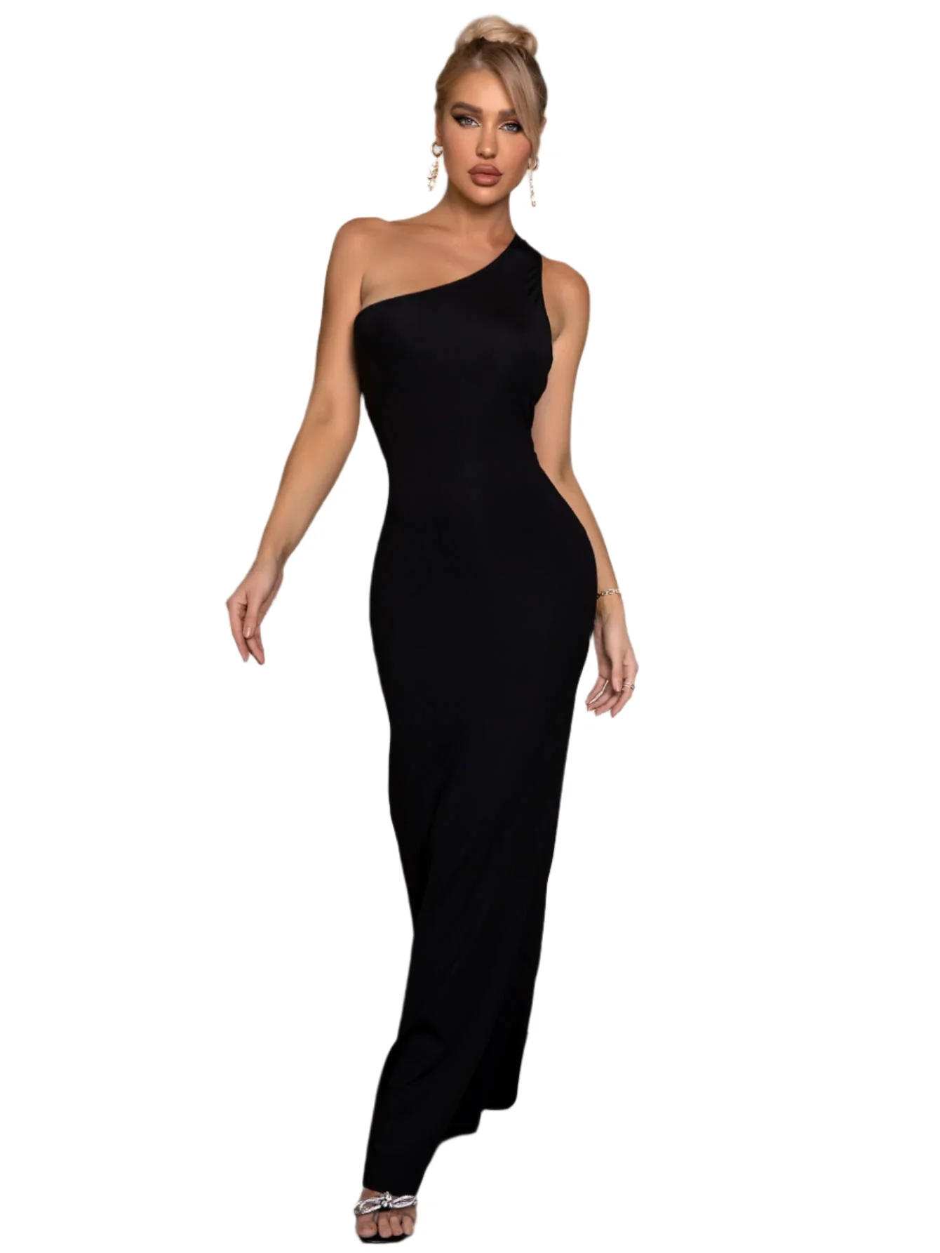 Cutout One-Shoulder Maxi Dress thumbnail