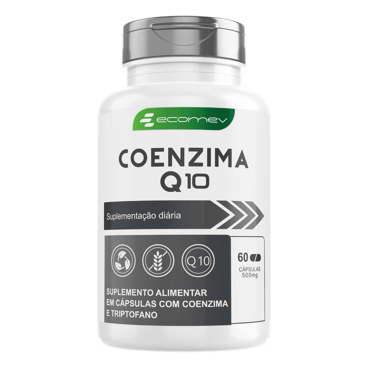 Coenzima Q10 100mg 60 Cápsulas - ECOMEV - Suplementos Alimentares thumbnail