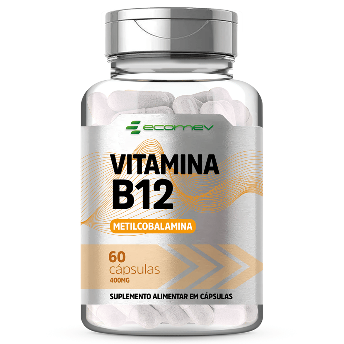 Vitamina B12 (Metilcobalamina) 414%VD - 400Mg 60 Cápsulas - ECOMEV - Suplementos Alimentares thumbnail