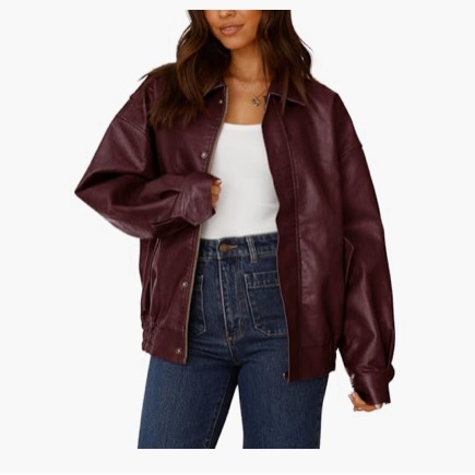 Leather Bomber Jacket thumbnail