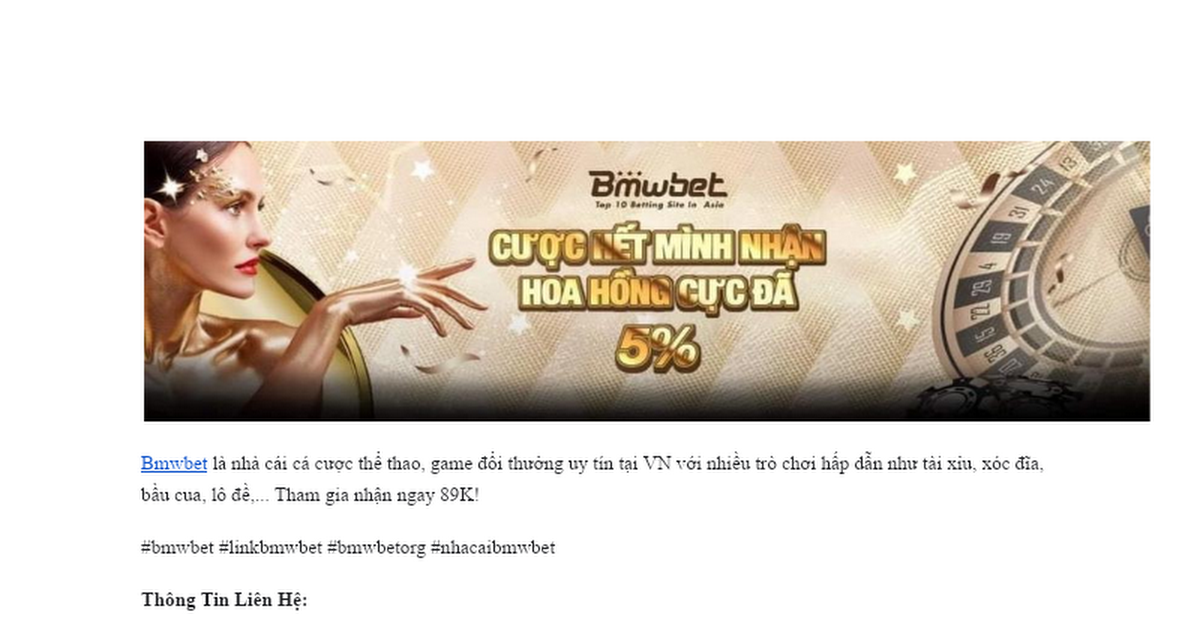 Bmwbet - Link vào nhà cái Bmwbet không chặn mới nhất 2024 thumbnail