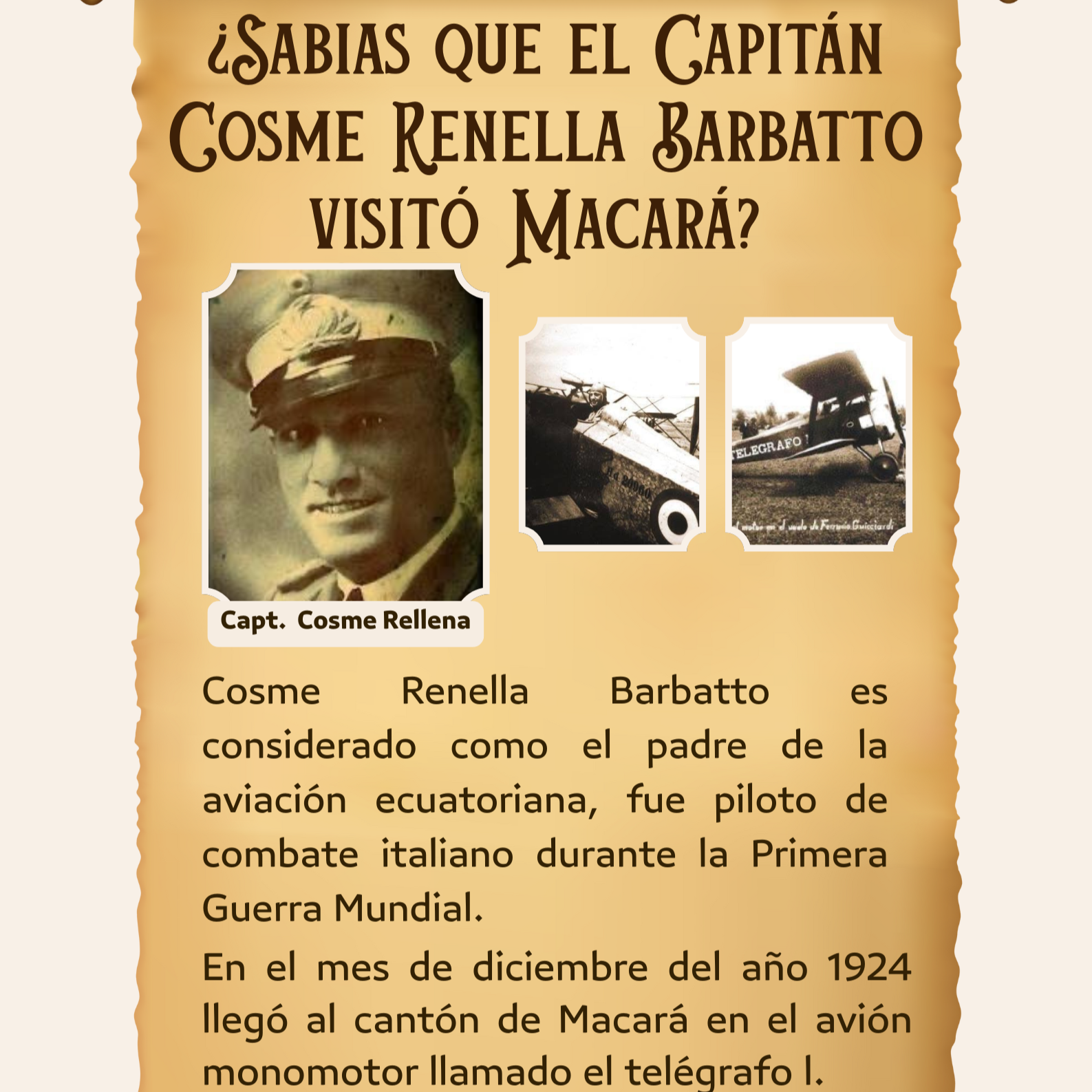 Capitán Cosme Renella Barbatto visita Macará thumbnail