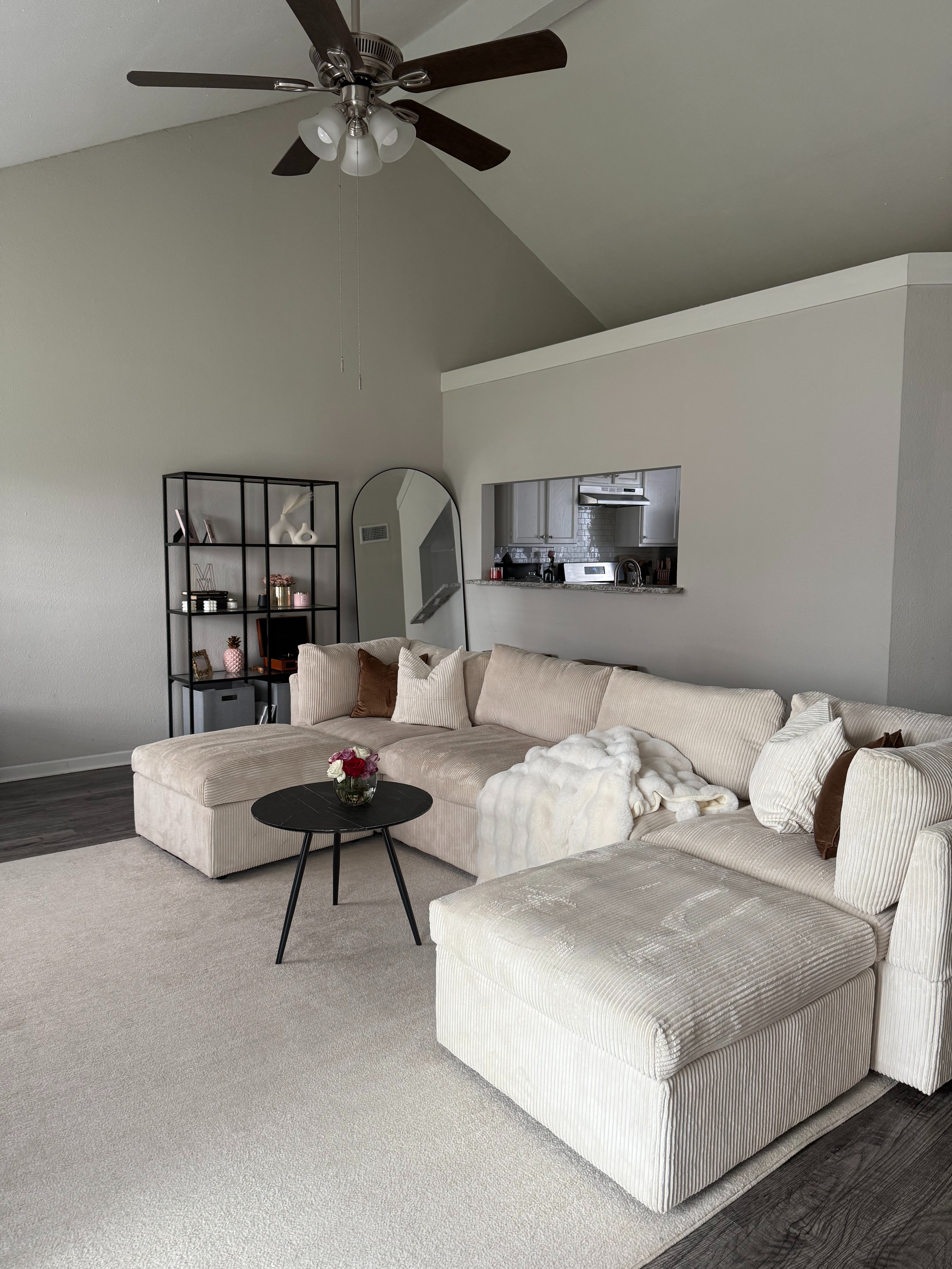 Cream Wayfair  Sectional  thumbnail