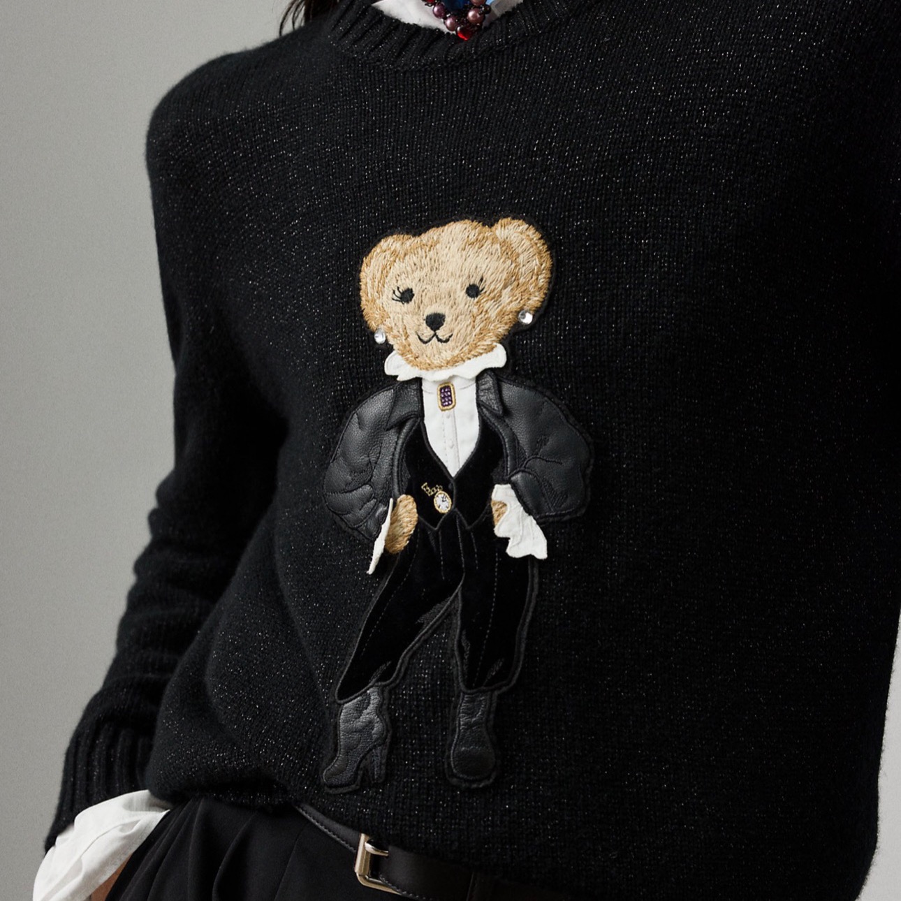 Holiday Bear Metallic Sweater (Sold Out) thumbnail