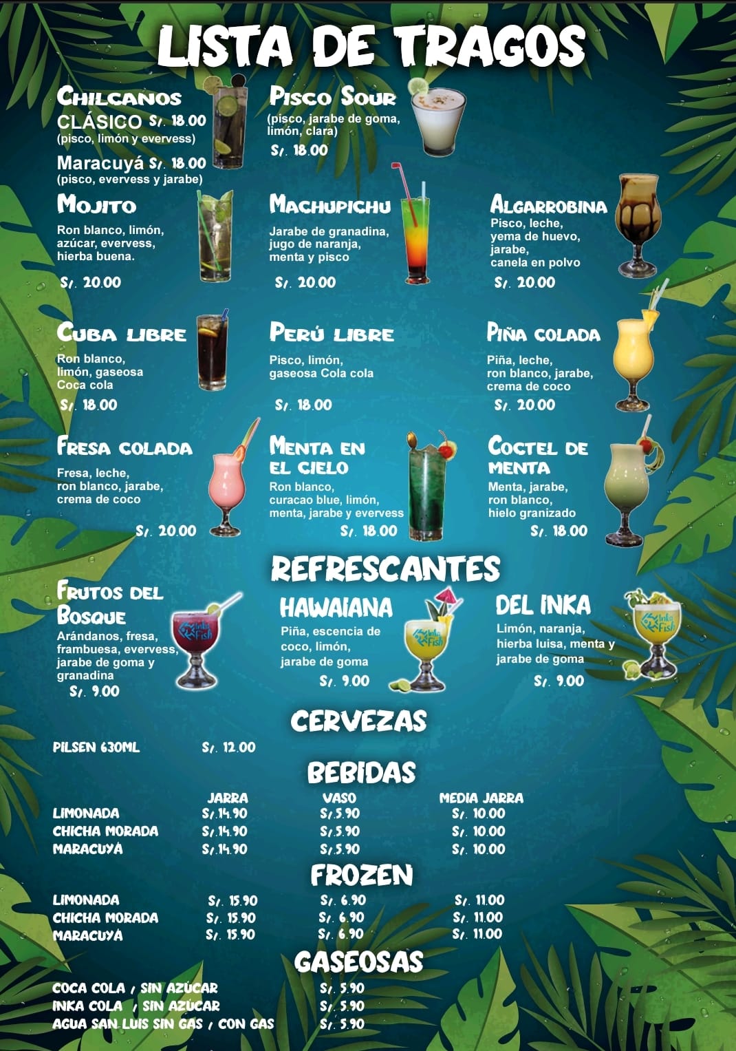 CARTA DE  BEBIDAS Y TRAGOS thumbnail
