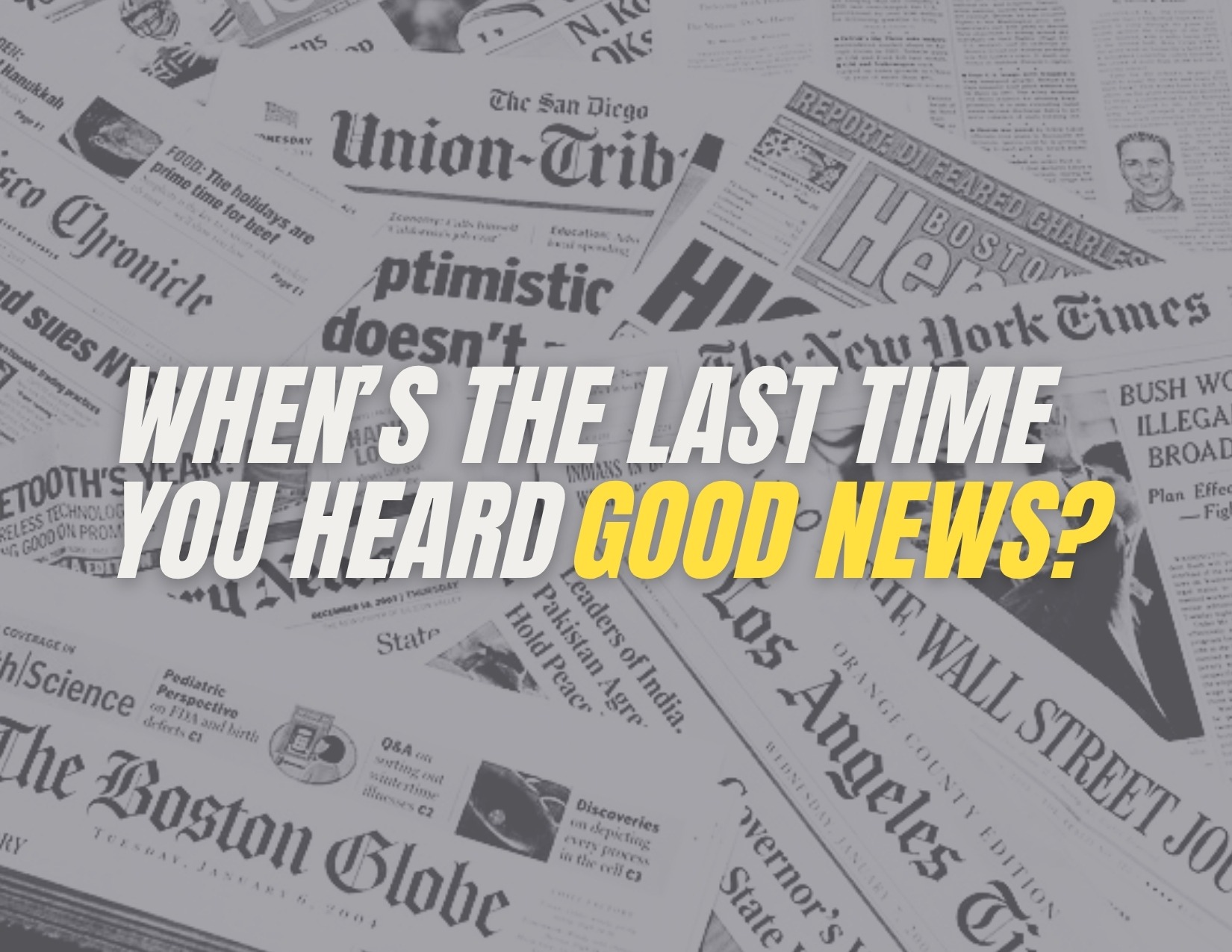 When's the last time you heard good news? thumbnail