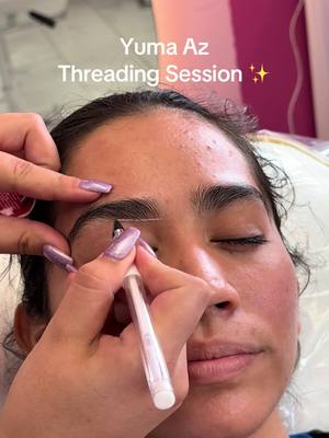 You need your brows cleaned up? Entrust your face to the experts please 😊💖 See you soooon! #browthreading #yumaaz #yuma 