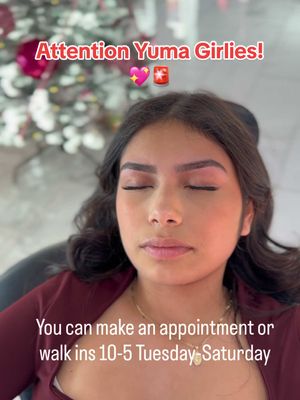 Brow Threading is what she got and literally was just a clean up, she has such beautiful brows 🥰🫶#shineyourlight #yumaaz