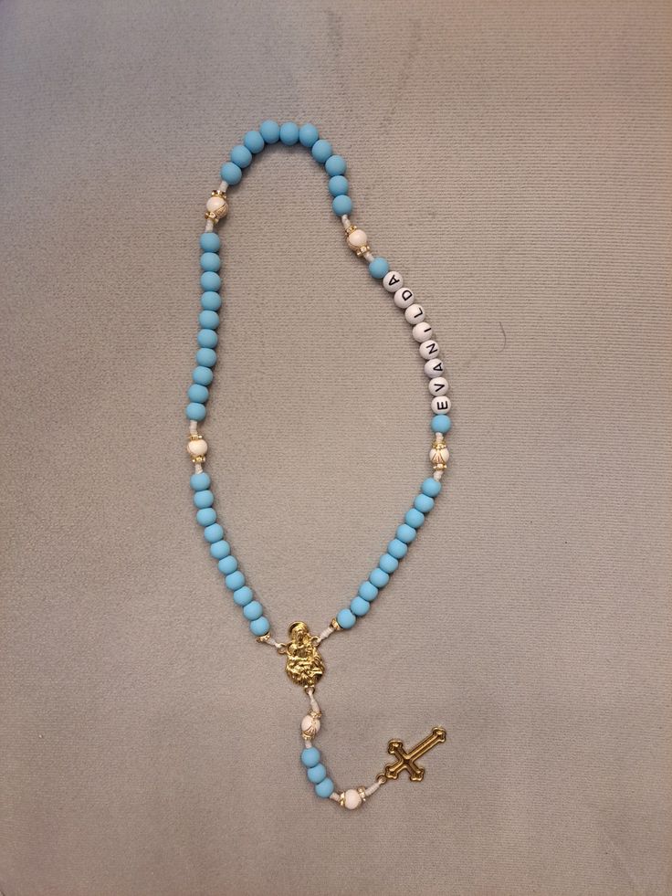 Terço azul bebê  thumbnail