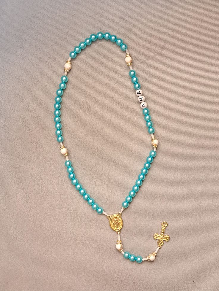 Terço perolado azul  thumbnail