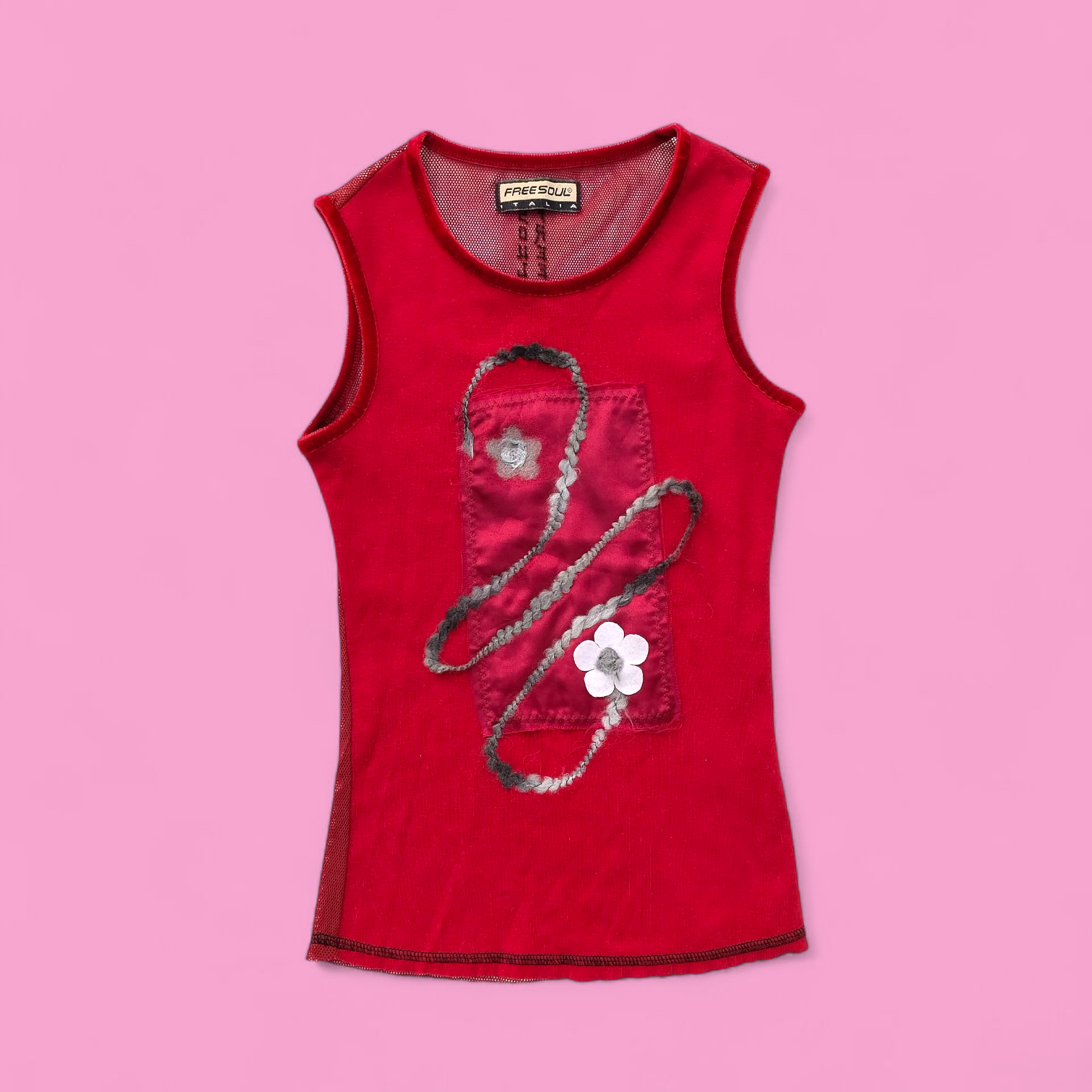 Vintage Y2K Free Soul Mesh Tank Top thumbnail
