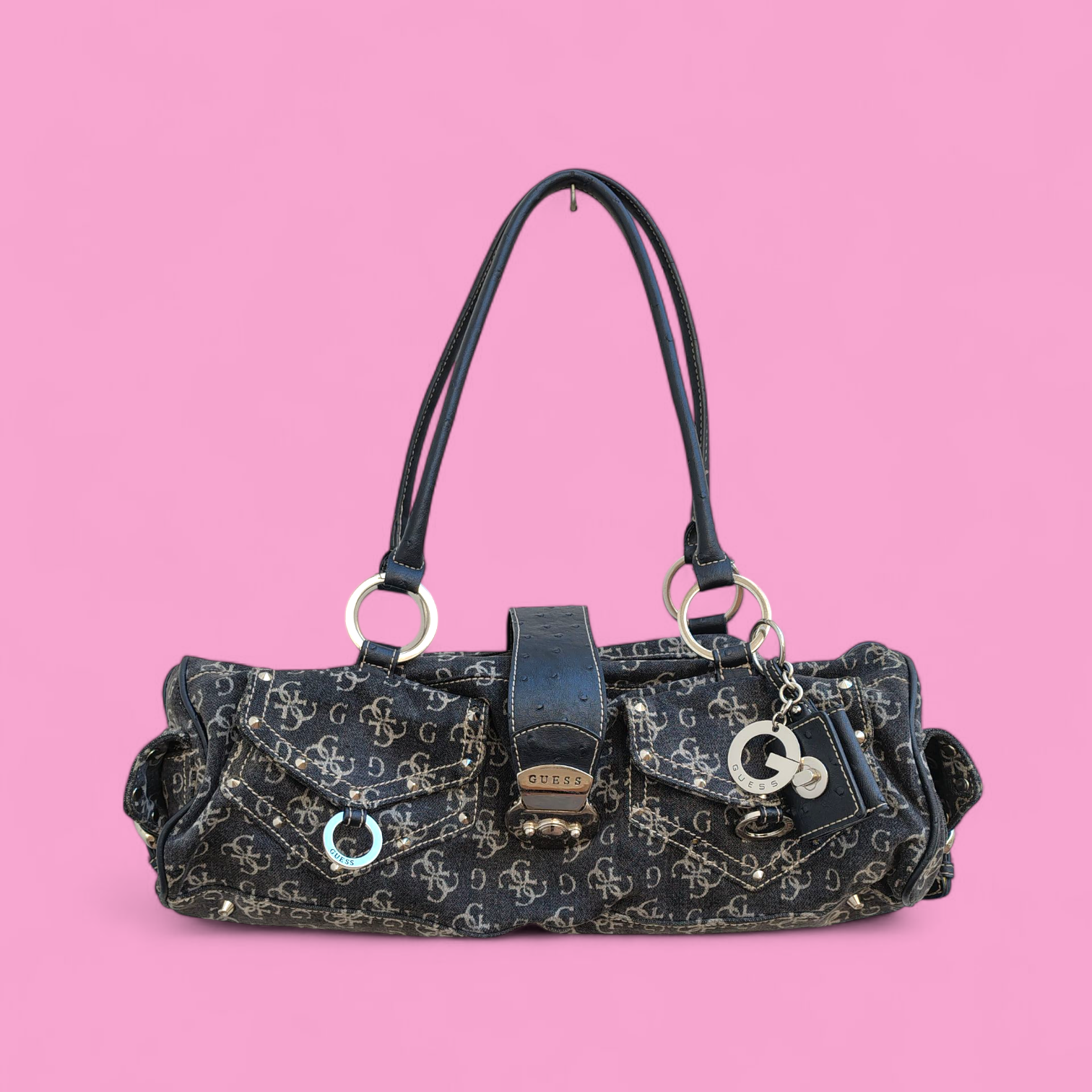 Y2K Guess Logo Shoulder Bag thumbnail