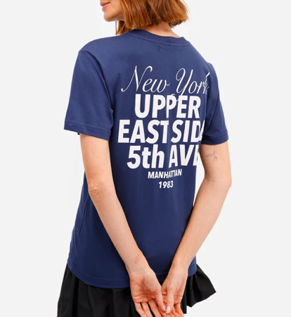 Camiseta estampada new york azul  thumbnail