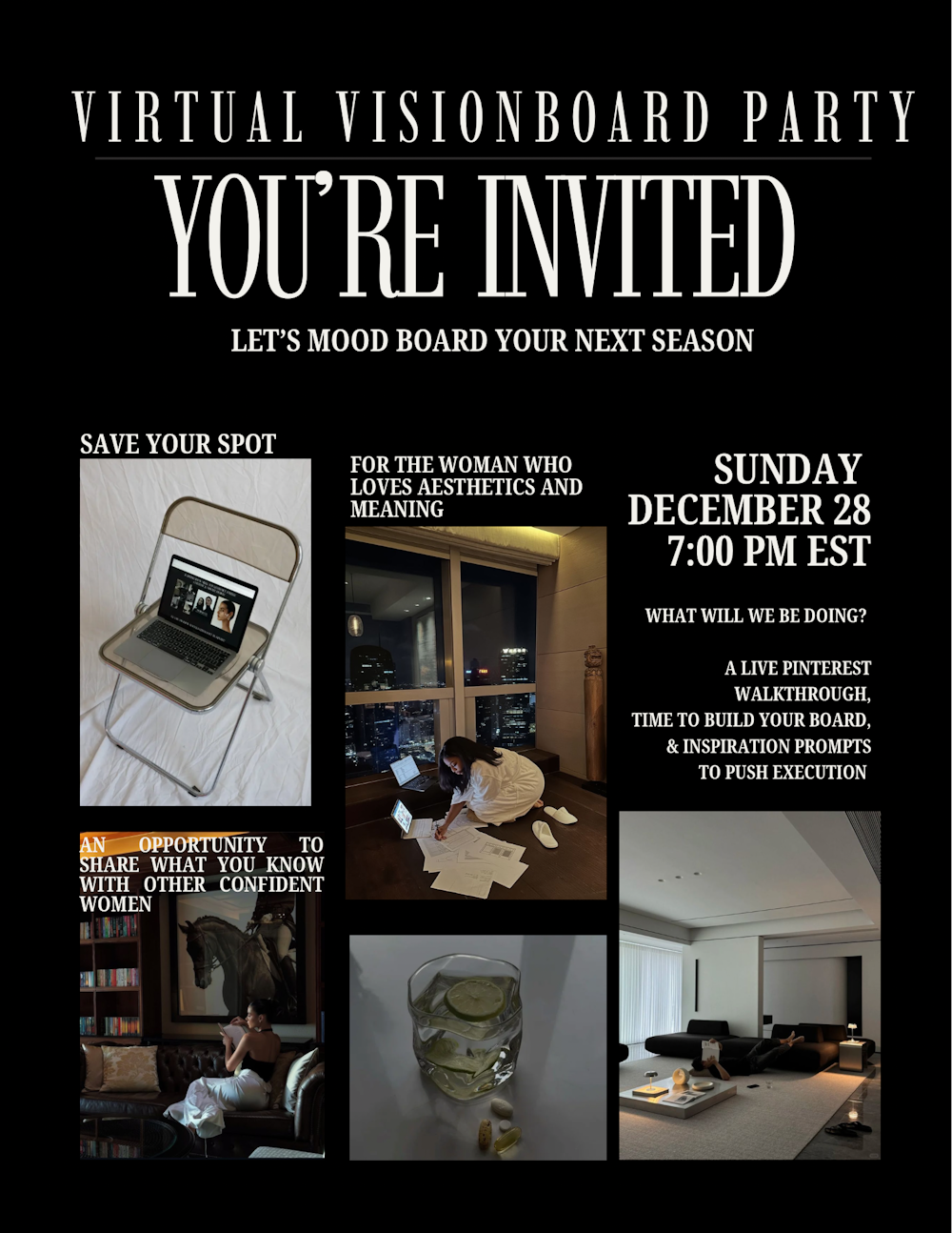 Virtual Vision Board Night | Partiful thumbnail