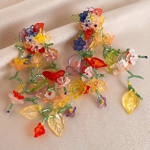 ER08-Romantic flowers earring thumbnail