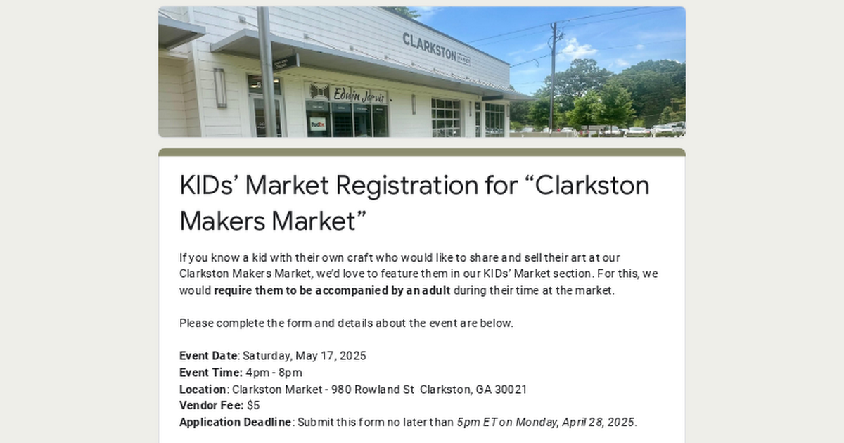 Kid Entrepreneurs Sign Up Here thumbnail
