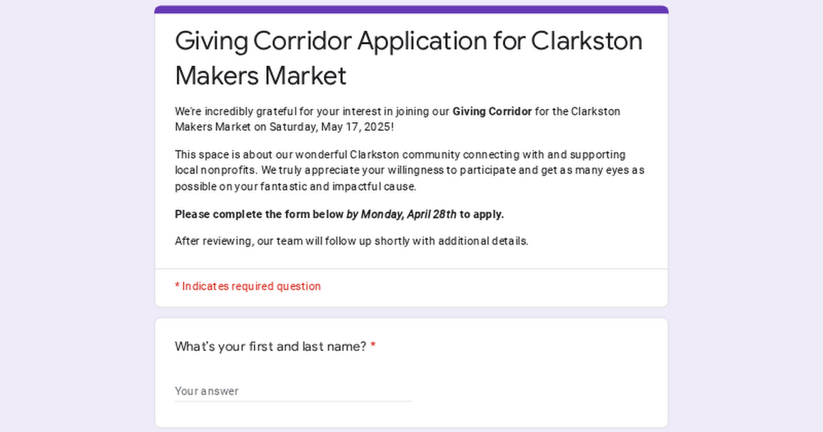 Non-Profits Apply for Giving Corridor thumbnail