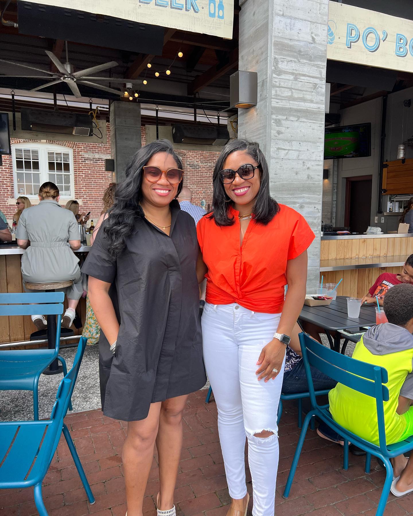 Brunchin’ at Plant Riverside | In addition to enjoying the casual vibes along the Savannah River, we felt good in our ou