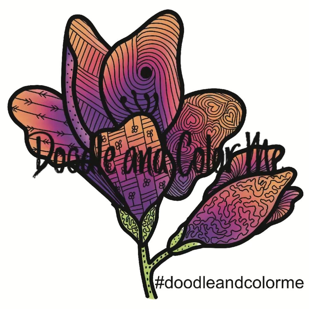 Bold blooms and easy doodles? Yes, please! Our Doodle & Color Me: Fresh Flowers is here to brighten your day. Watch this