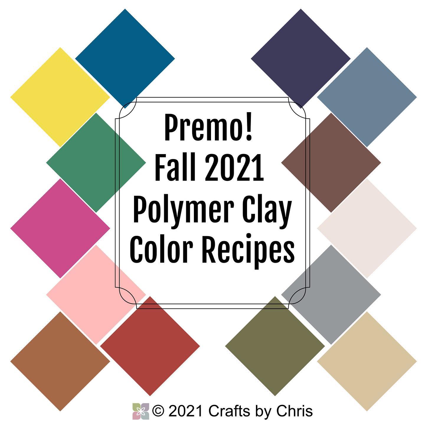 Excited to share the latest addition to my #etsy shop: 14 Premo Polymer Clay Color Recipes for Fall 2021 l polymer clay 