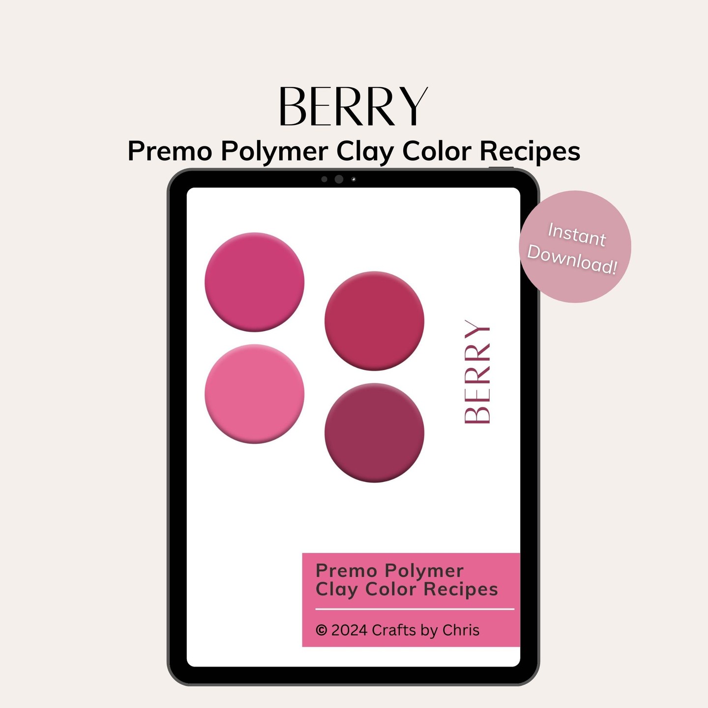 New Berry color palette - premo polymer clay color recipes. link to shop in bio.

#polymerclay #polymerclaycolorrecipes 