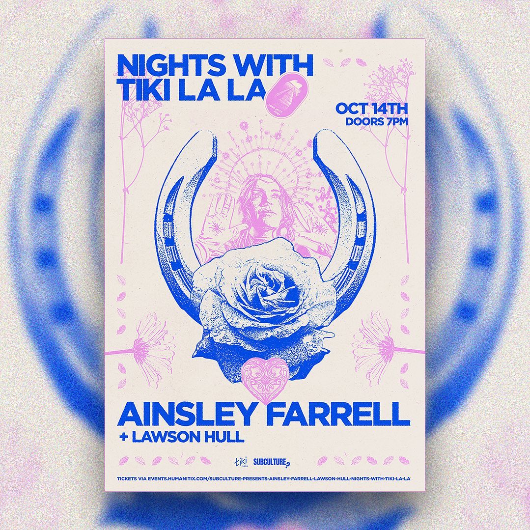 Screaming inside that I not only got to design this poster but that the incredible @ainsleyfarrell will be playing on th