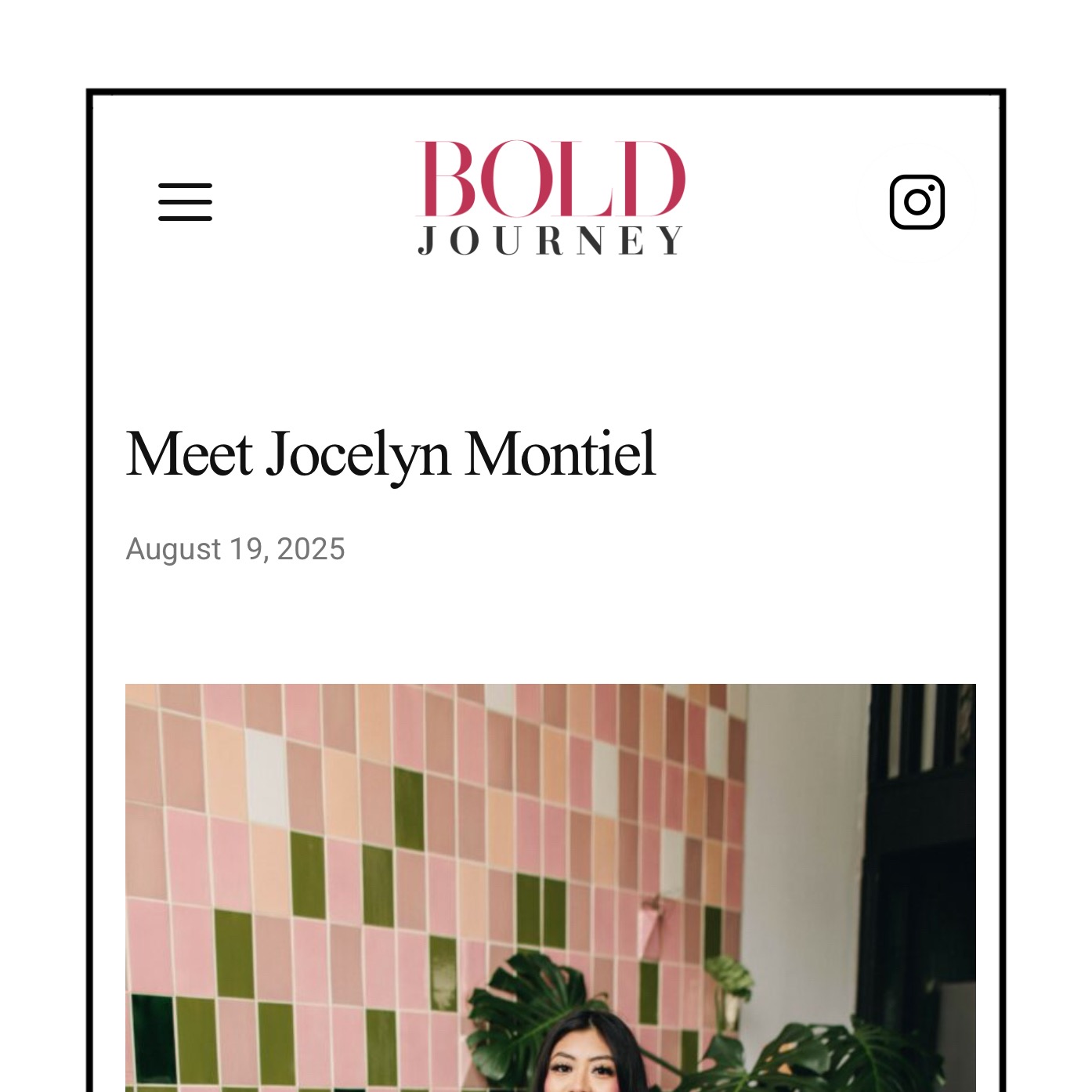 Meet Jocelyn Montiel - Bold Journey Magazine thumbnail