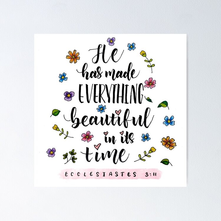 Ecclesiastes 3:11 Bible verse Poster thumbnail