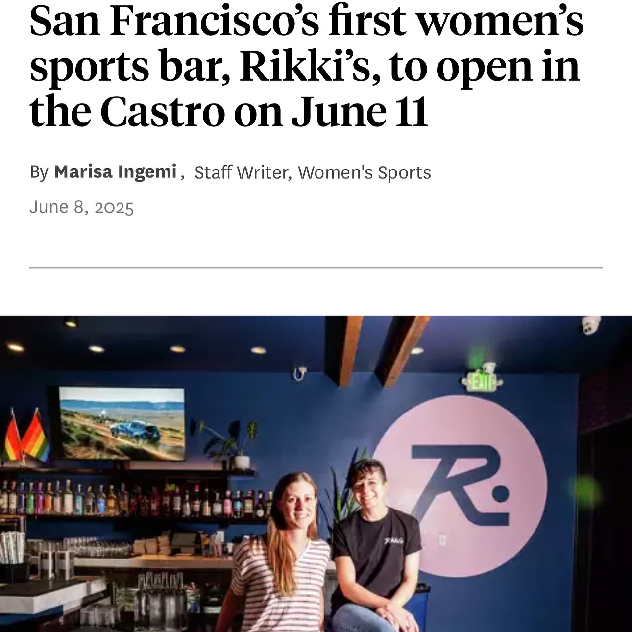 SF Chronicle Rikki’s Opening June 11th thumbnail