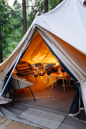 Boka glamping tält här thumbnail