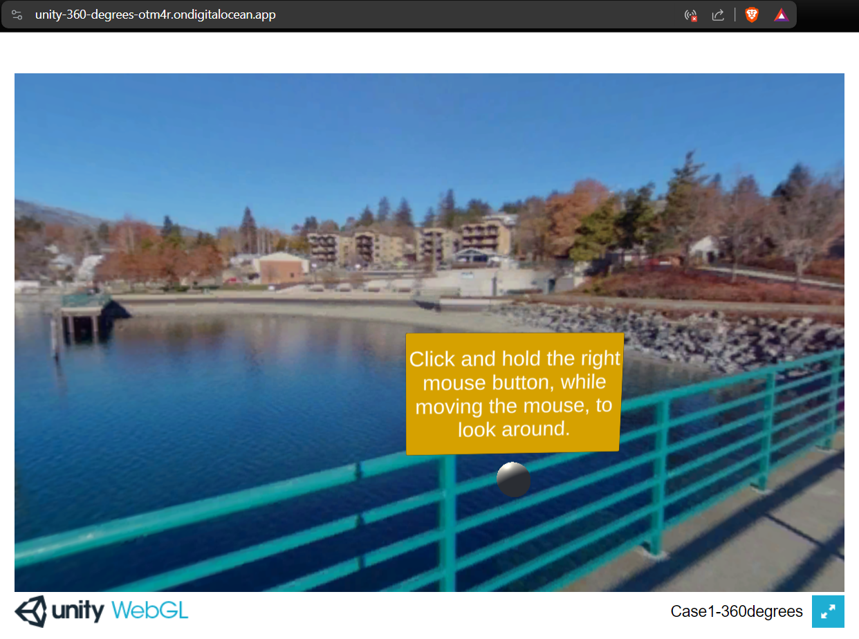 Unity WebGL: 360 degree photo viewer thumbnail