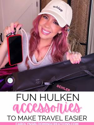 YES PLEASE to @Hulken accessories ✈️for your Hulken totes and carry-on! 🙌Love the phone strap in ROSE GOLD to match my h
