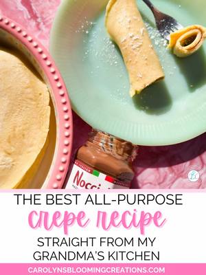 POV: You’re making my grandma’s crepe recipe and suddenly everything feels okay again. 🥞🤍 One batter for dinner, brunch,