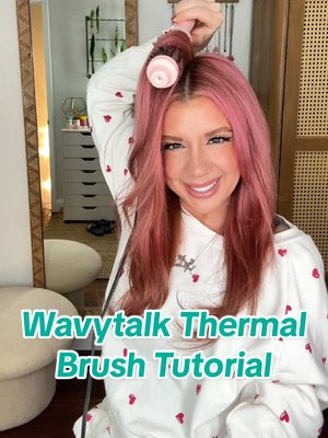 Create an easy and quick daily hairstyle that looks salon quality with this cool hair tool! #wavytalk #thermalbrush #hai
