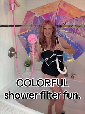 My favorite shower upgrade just got even cuter 💜 My lavender shower head + filter from @sproos has me seriously consider