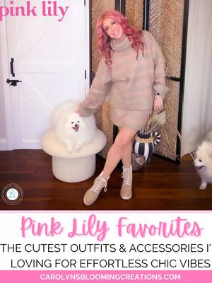 Obsessed with my latest Pink Lily finds ✨ From chic sweaters to the cutest boots, these pieces are giving effortless, ev