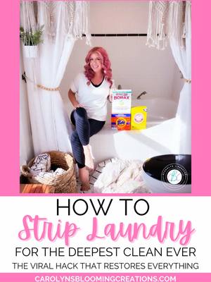 You haven’t truly cleaned your laundry until you’ve stripped it. 👀💧 This hack pulls out YEARS of buildup and makes every