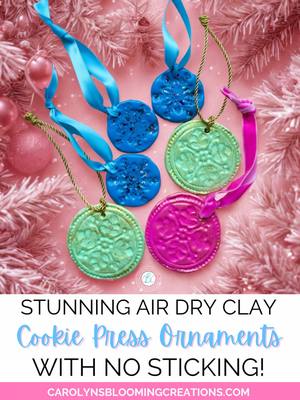 POV: You turned your cookie press into the cutest holiday ornament maker 🎄✨ Easy, no-bake, and beginner friendly! #chris