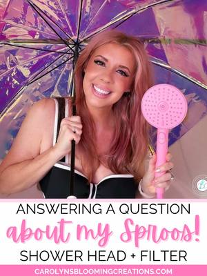 Let me answer your most-asked question about my @sproos shower head & filter 🚿💦 Yes, I actually asked my plumber 👨‍🔧 No 