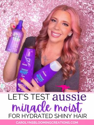 Super budget-friendly, ultra shiny, hydrated, and smelling SO good 😍💁‍♀️ the Miracle Moist line from Aussie is officiall
