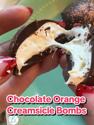 Dark chocolate ORANGE CREAMSICLE 🍊 Need I say more? 😋 #dessert #EasyRecipes #dessertrecipe #creamsicle #familytradition 