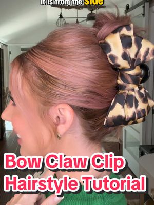 A cute and easy and QUICK hairstyle tutorial…great for 3rd day hair! #clawclip #hairstyle #hairtutorial #easyhairstyles 