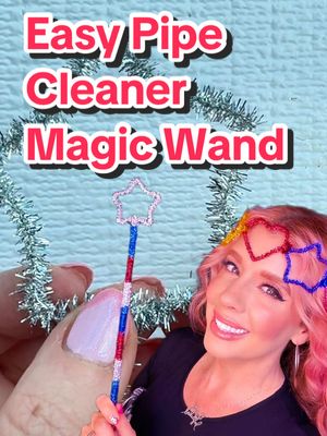 ANOTHER summer craft idea for a SPARKLE filled summer with kids and adults! 🪄 #summercrafts #craftyhacks #pipecleaners #